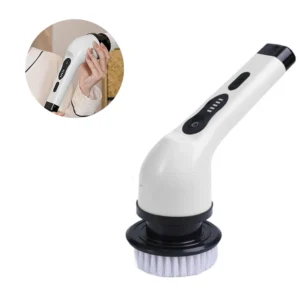 LED Display Power Shower Scrubbers Handheld Electric Cleaner with 9 Replacement Brush Heads Wireless Cleaning Brush Washing Tool